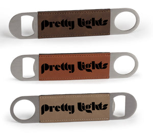 Pretty Lights- Leather Bottle Opener