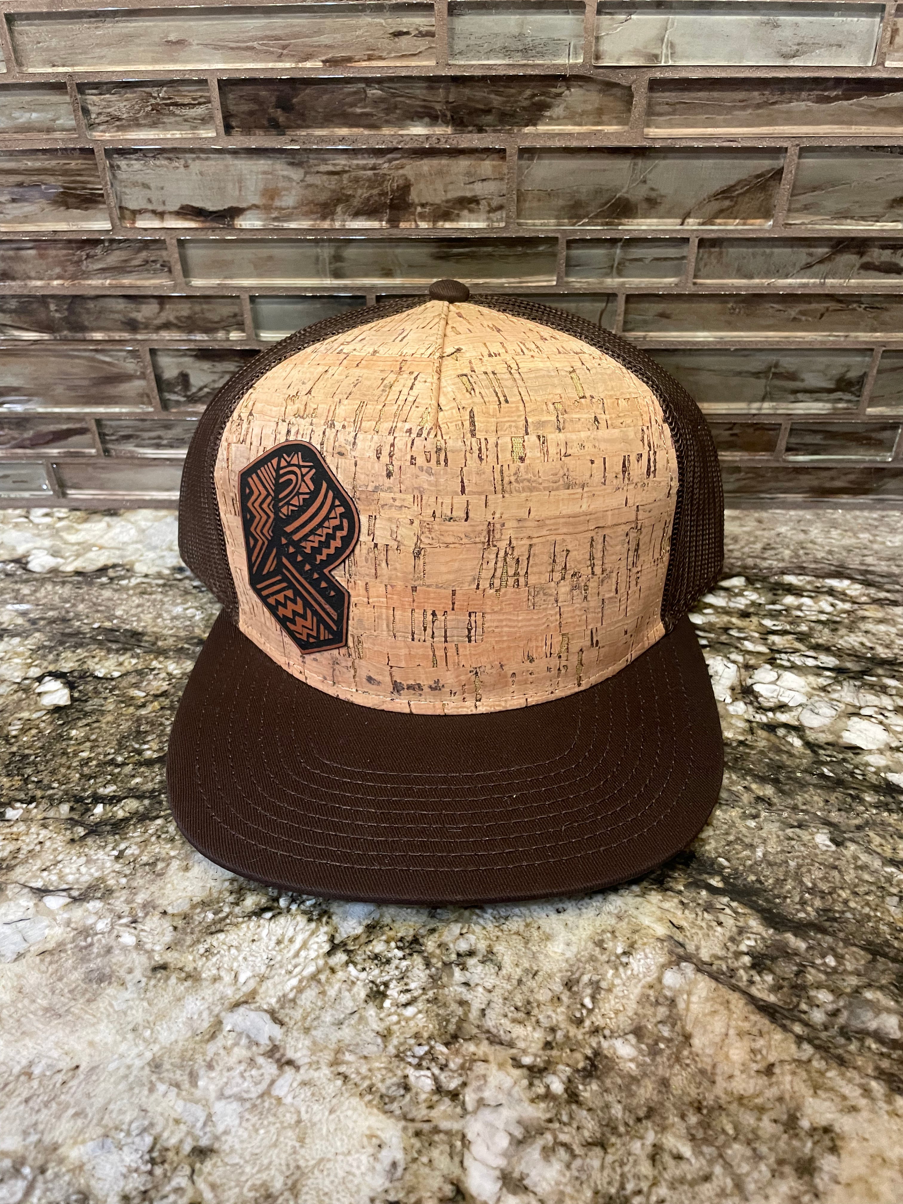 Pretty Lights- Cork & Leather Hats- Geometric Prism Logo