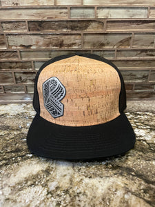 Pretty Lights- Cork & Leather Hats- Geometric Prism Logo