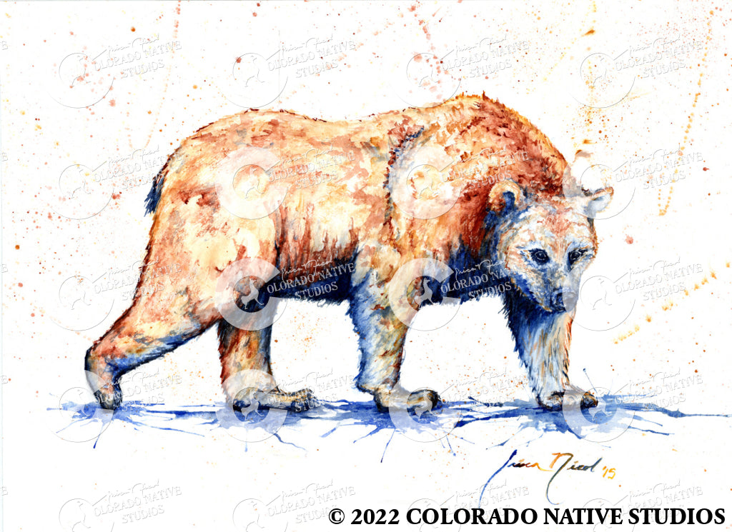 Bear Art Print (Watercolor)