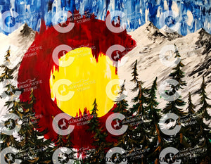 Co Flag Art Print (Oil/Acrylic)