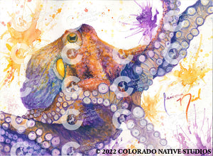 Octopus Art Print (Watercolor)