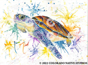 Turtle Art Print (Watercolor)