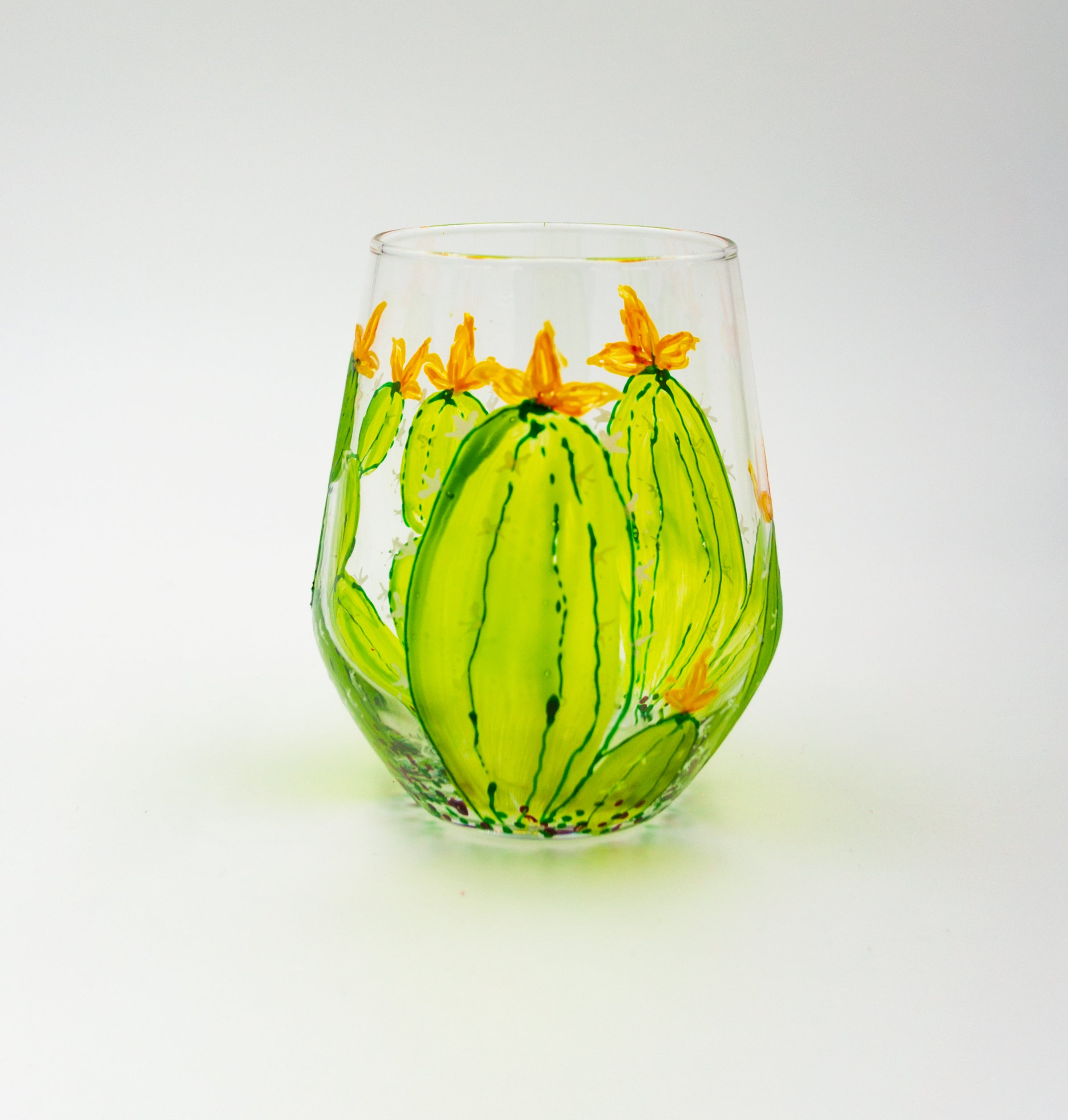 Cactus Wineglass