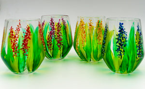 Flower Wineglass