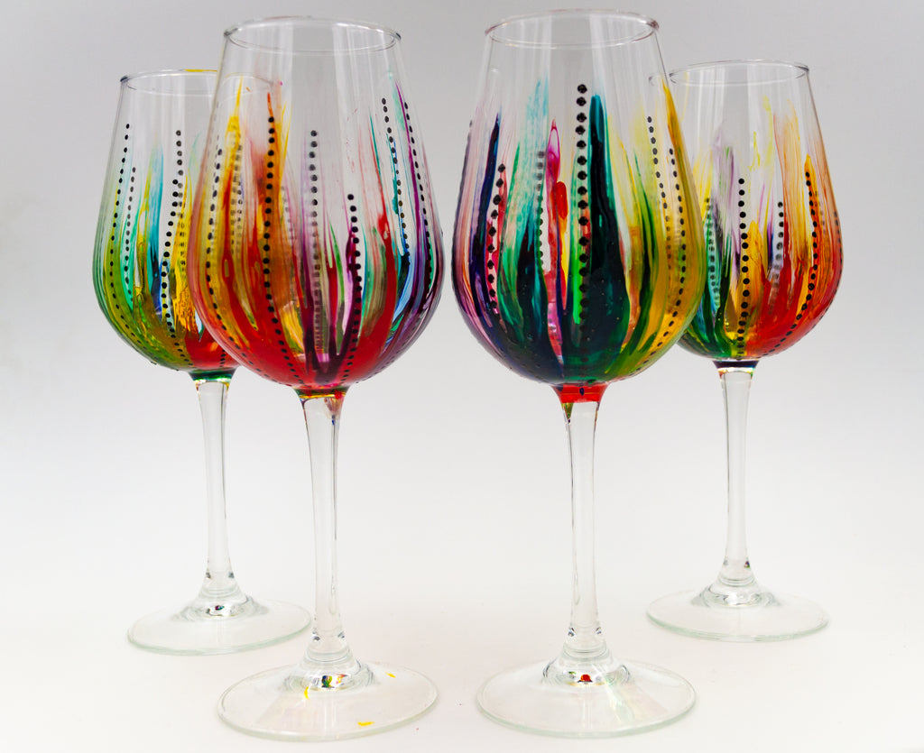 Hand Painted Glassware – Colorado Native Studios