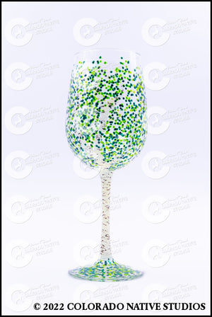 Aspen Wineglass Green Glassware