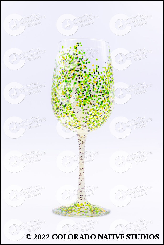 Aspen Wineglass Lime Glassware