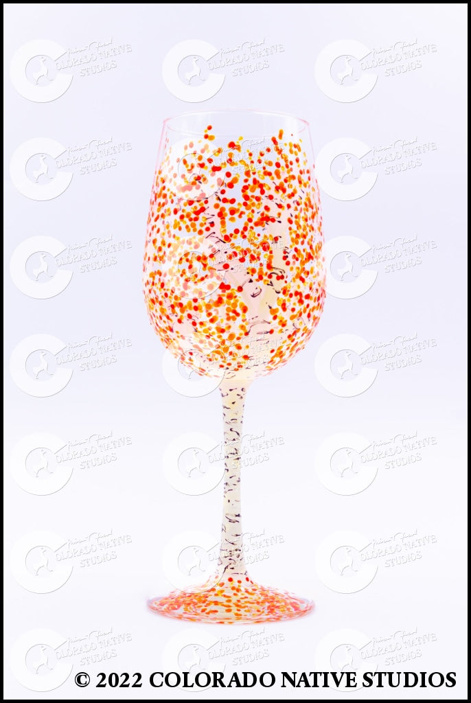 Aspen Wineglass Orange Glassware