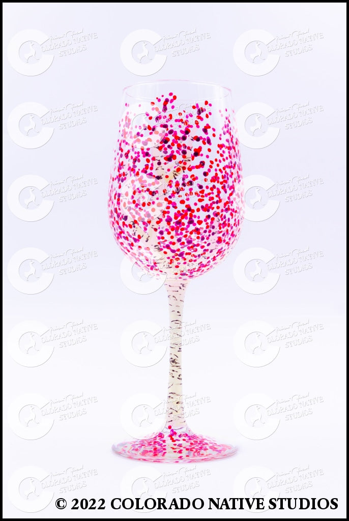 Aspen Wineglass Pink Glassware