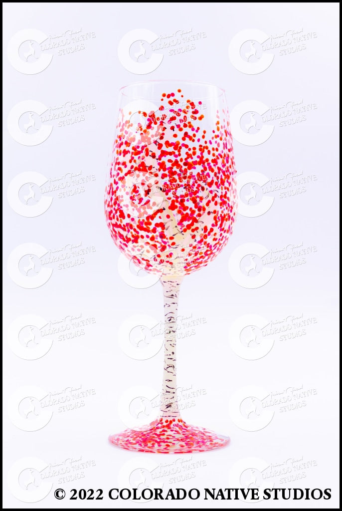 Aspen Wineglass Pomegranate Glassware