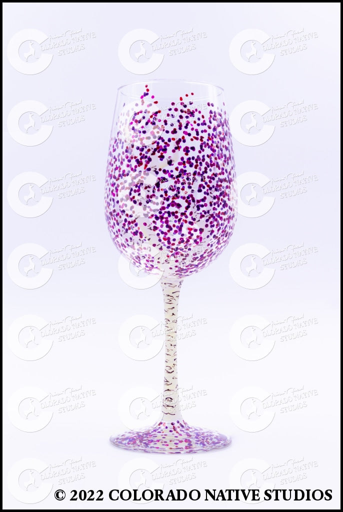 Aspen Wineglass Purple Glassware