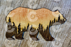 Layer Wooden Bear